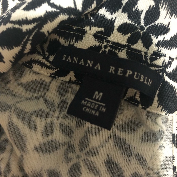 Banana Republic Black and White Floral Maxi Dress - Picture 2 of 4